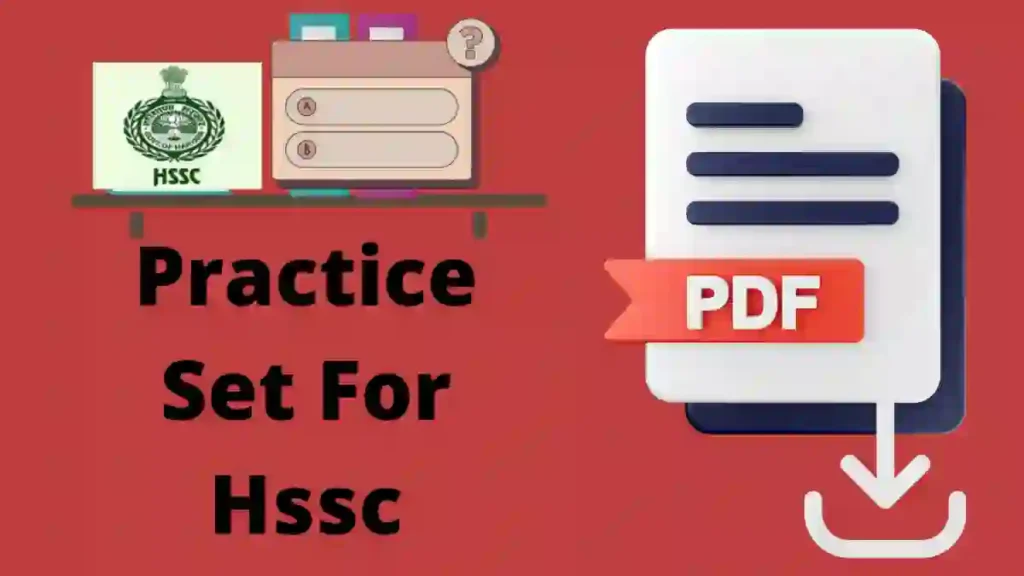 HSSC cet group d practice set pdf