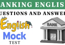 Banking English Mock Test