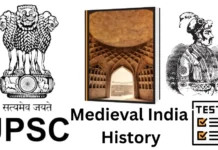 UPSC Medieval India History