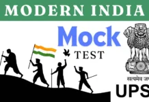 UPSC Modern India History Mock Test