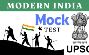 UPSC Modern India History Mock Test